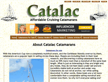 Tablet Screenshot of catamaransite.com